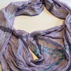 Juicy Couture Purple Blue Neon Yel Infinity Scarf